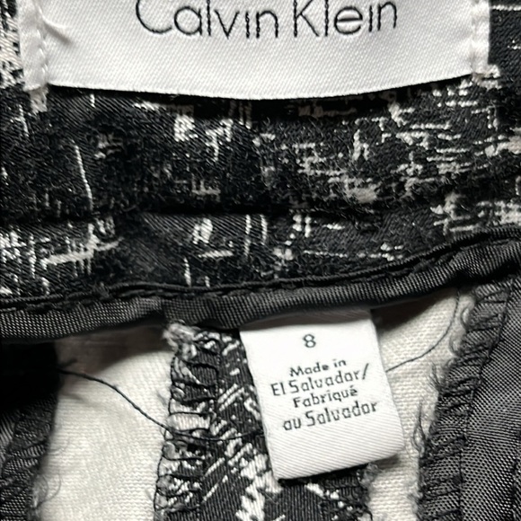 Calvin Klein High Rise Black & White Pants Vintage - Picture 11 of 12